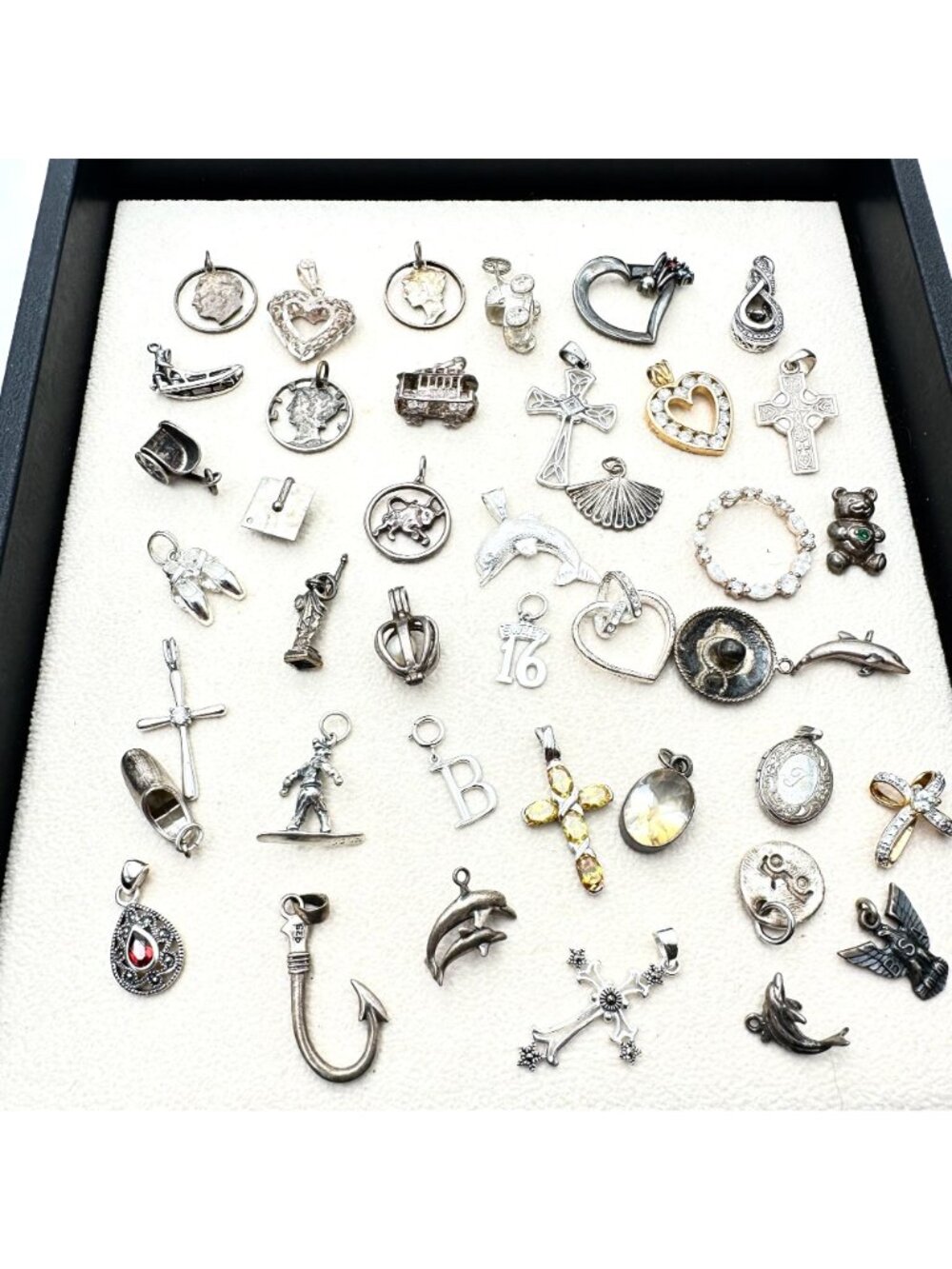 Sterling Silver Pendant Charm Lot 83 Grams Wear Scrap or Resell All XRF Tested - Picture 6 of 6